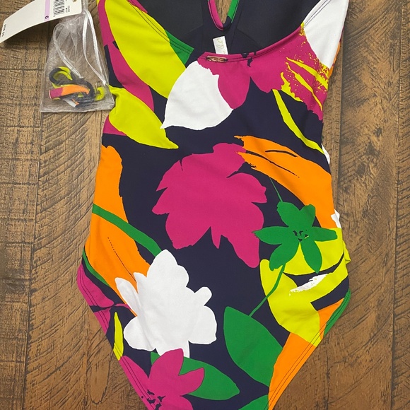 Anne Cole one piece swimsuit colorful size 6 NWT - Picture 2 of 6